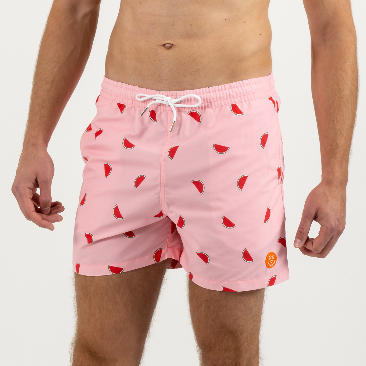 maillot-de-bain-homme-rose-motif-pasteque-face