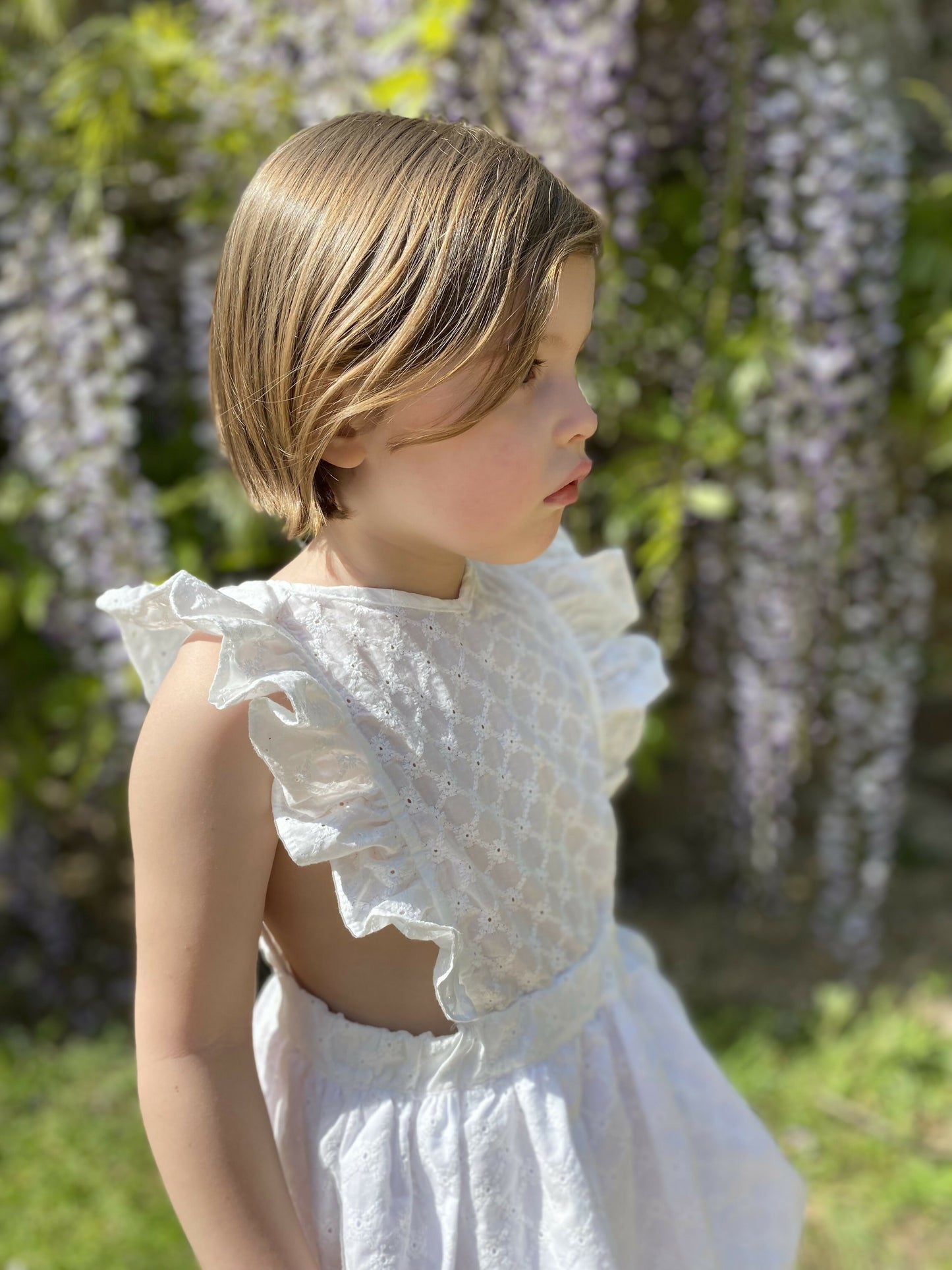 ROBE AUTRUCHE DAMIER BLANC 2