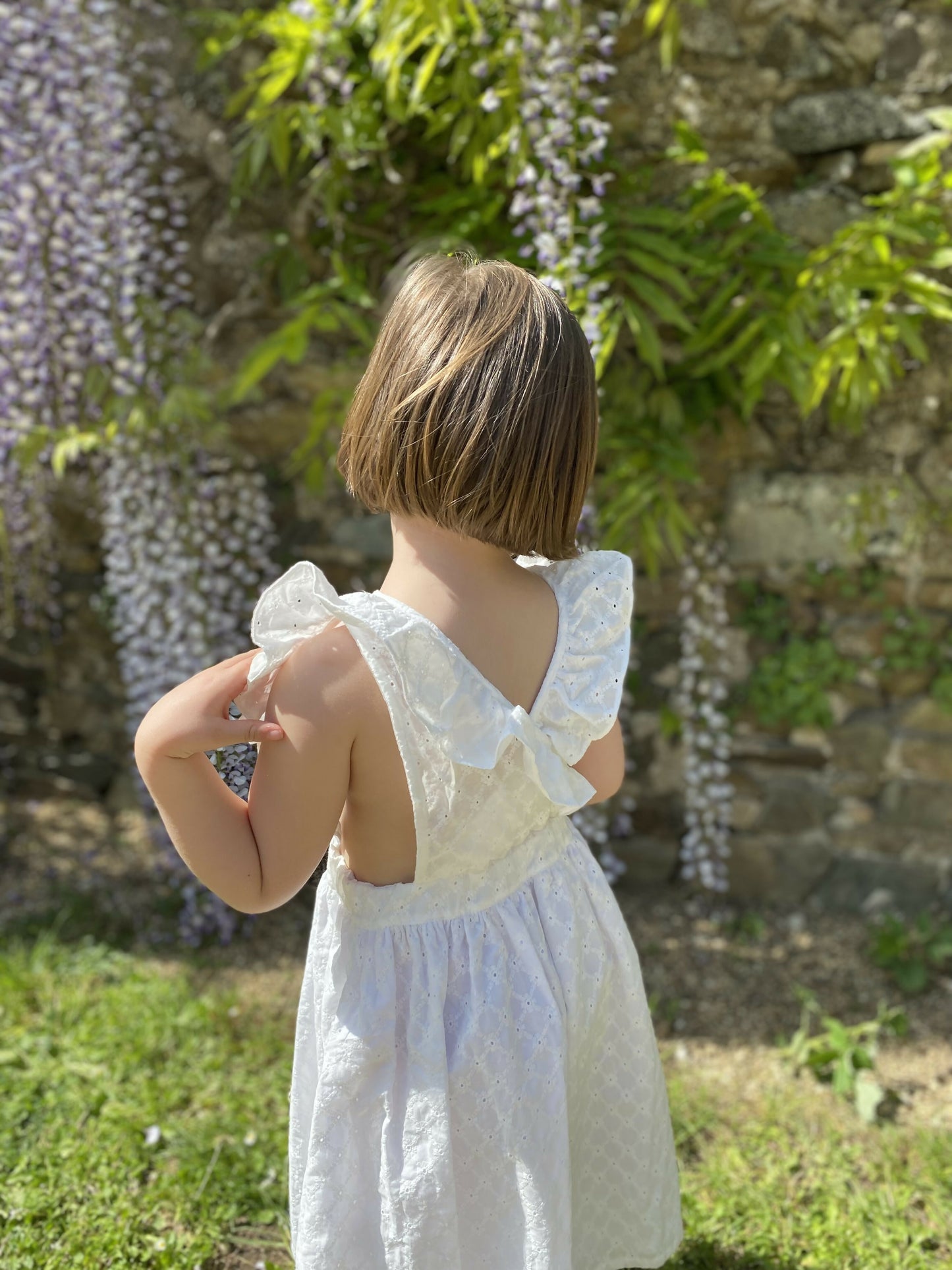 ROBE AUTRUCHE DAMIER BLANC