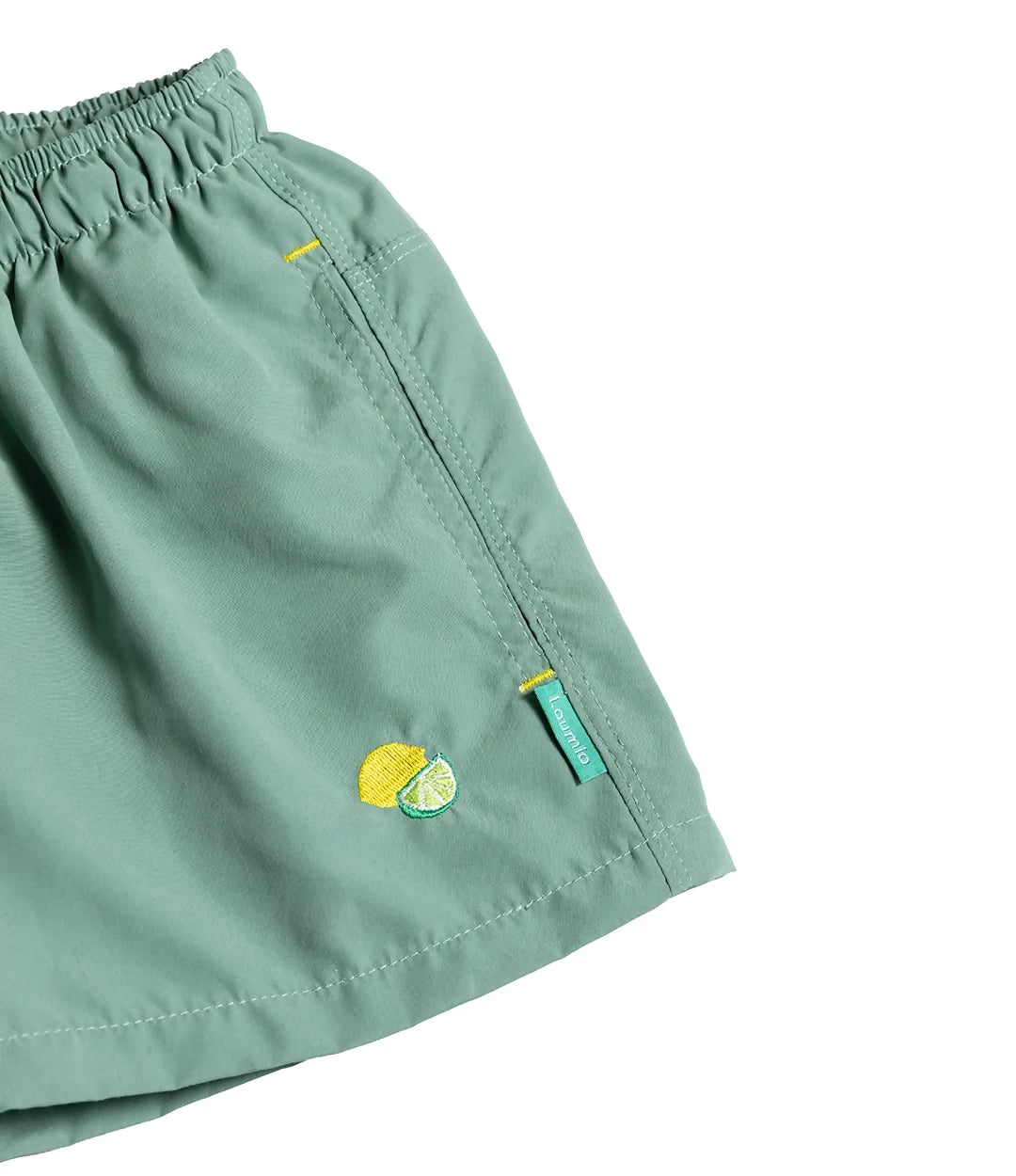 Details_broderie_Maillot_de_bain_anti-uv_loumio_citrons_vert_sauge