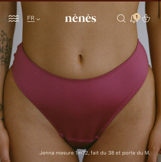Culotte de règles Rosalie - Mauve