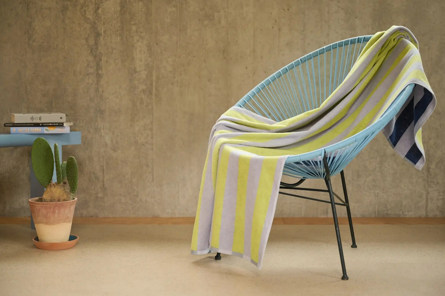 PEPA Serviette de plage LAVANDE/CITRON