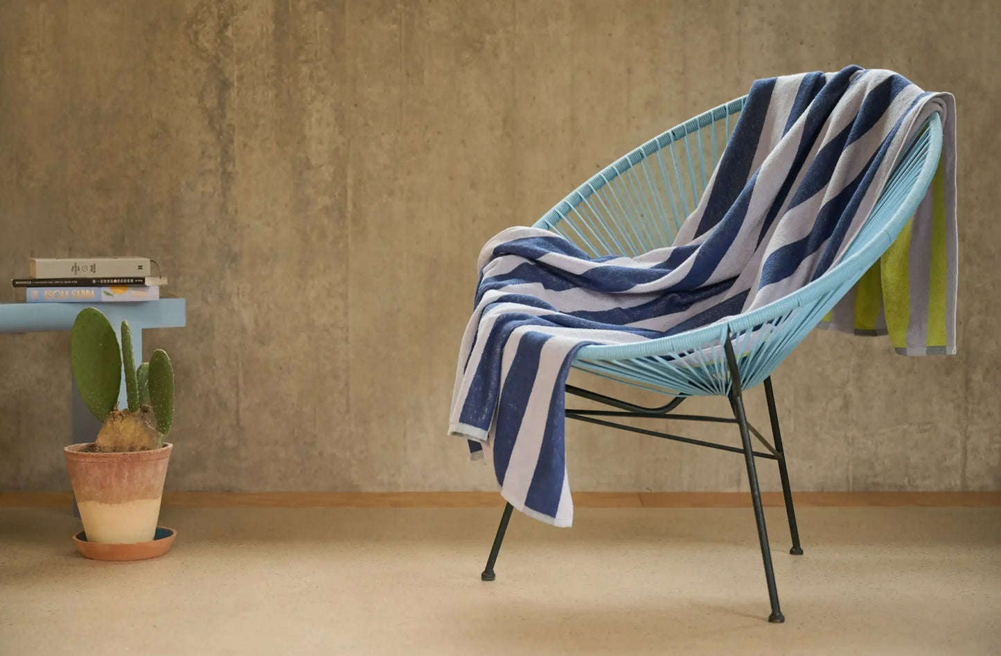 PEPA Serviette de plage LAVANDE/CITRON