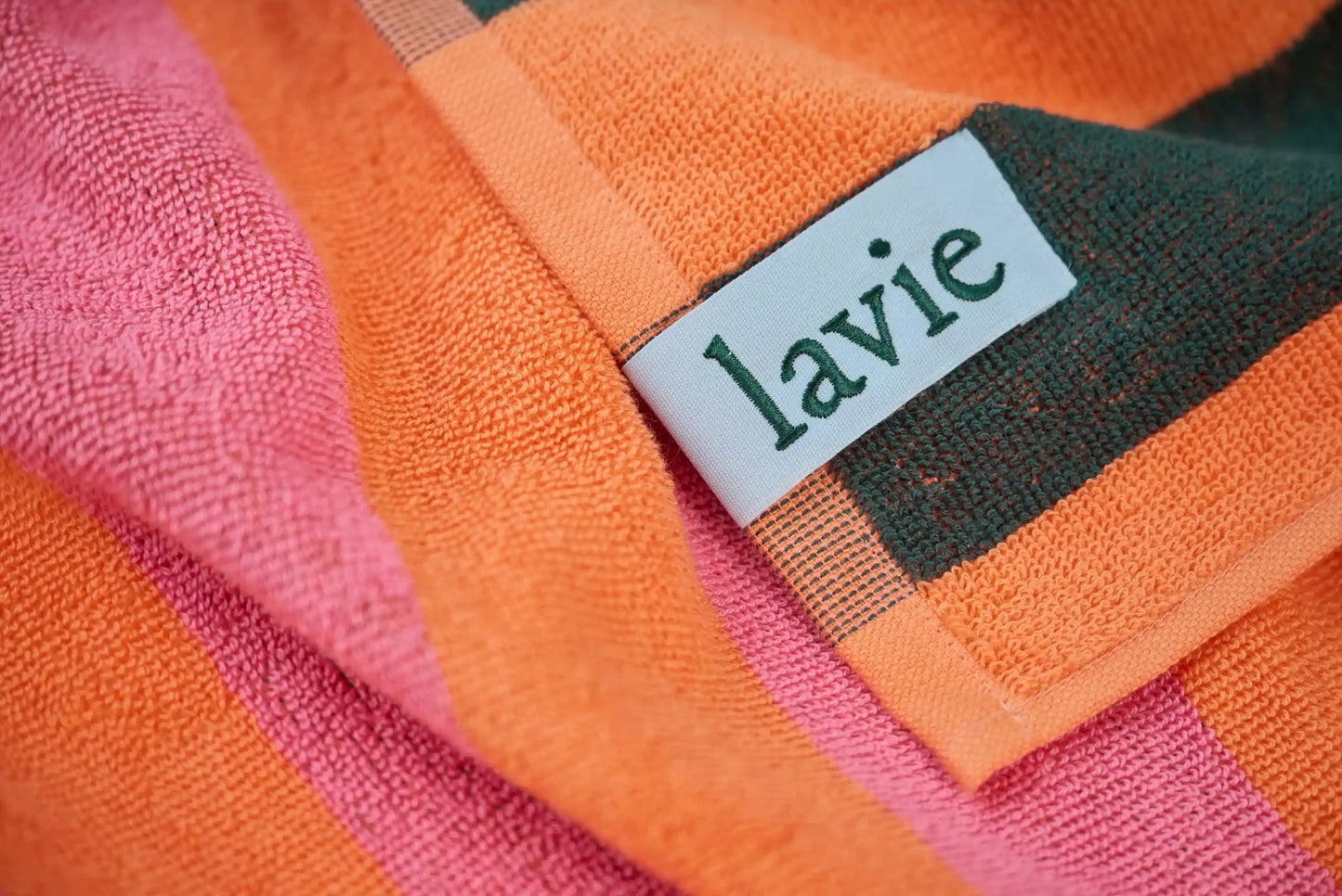 PEPA Serviette de plage CORAIL / VERT