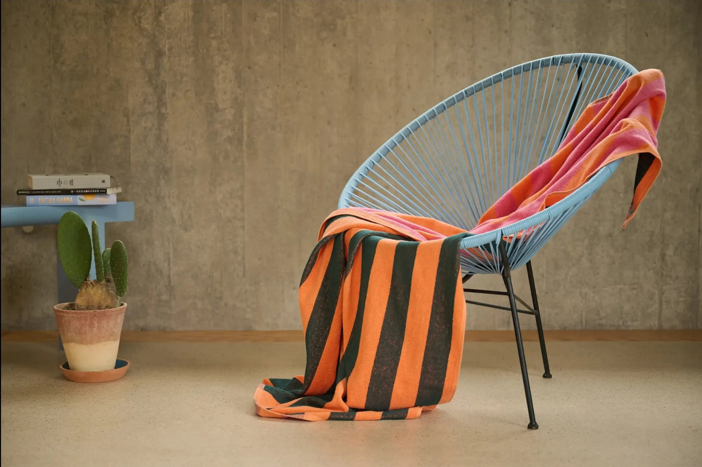 PEPA Serviette de plage CORAIL / VERT