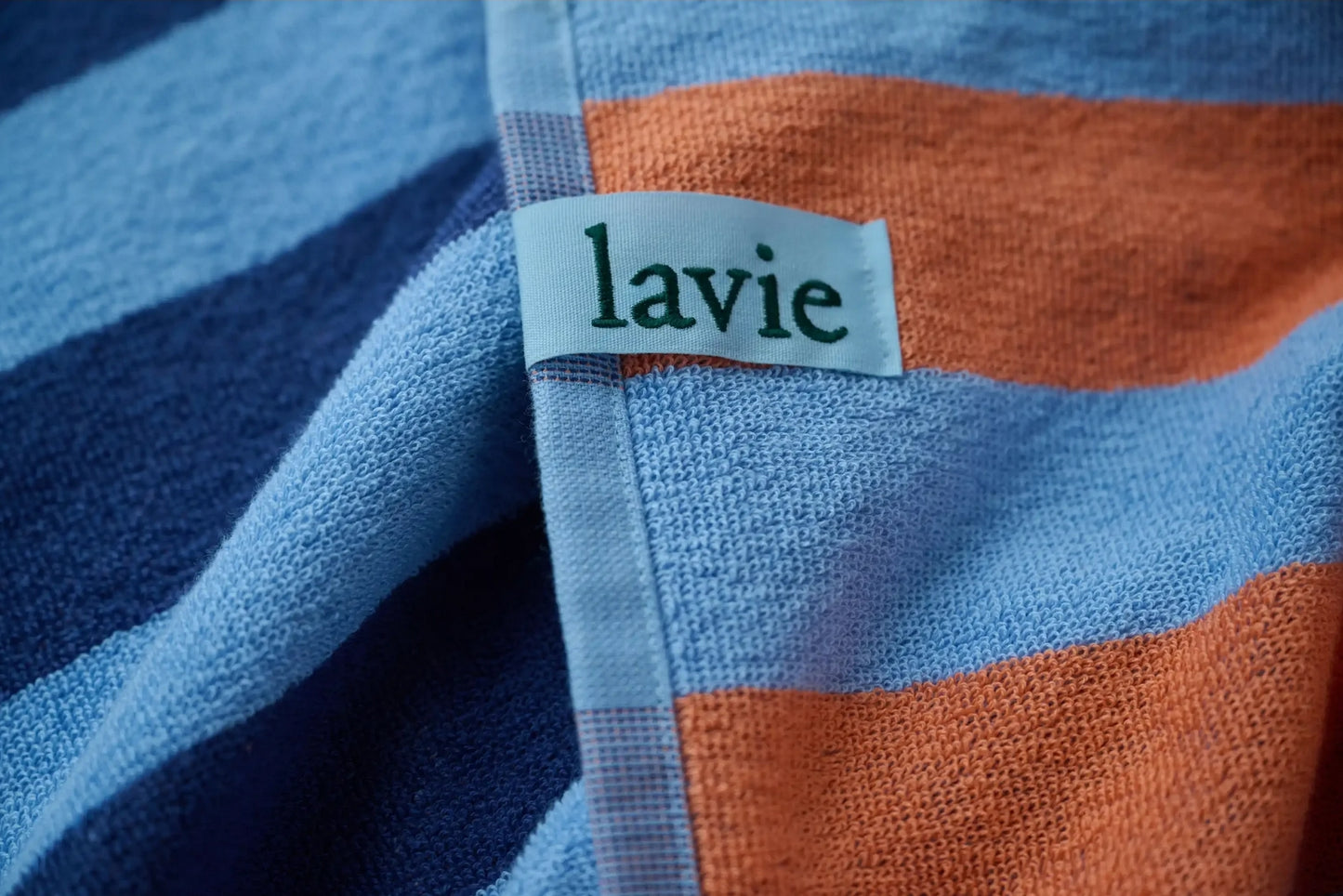 PEPA Serviette de plage BLEU / ORANGE