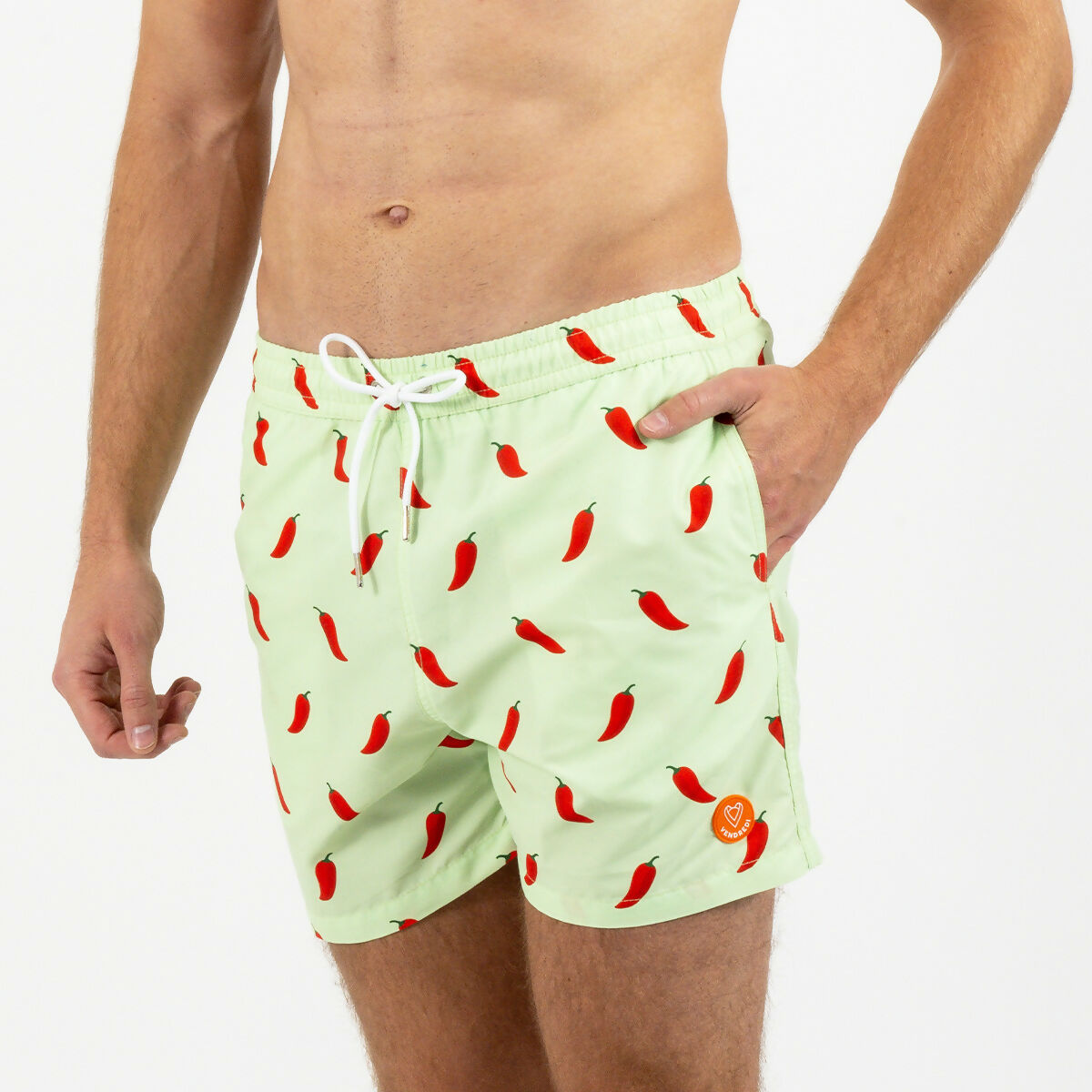 maillot-de-bain-homme-vert-motif-piment-face